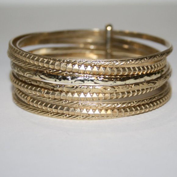 Stainless Steel Punch Stylish Gold Cuff Anti-Tarnish & Waterproof Bracelet For Men Boys FFBL137 C 1000x1000 5 thumbnail image
